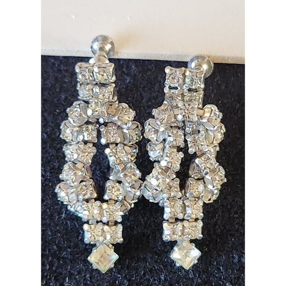 Kramer infinity knot Rhinestone Earings - Picture 1 of 2